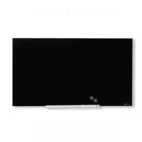 Nobo 1905179 Black Impression Pro Glass Magnetic Whiteboard 680x380mm