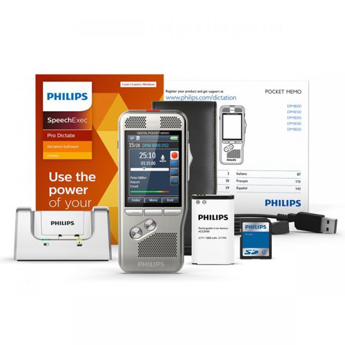 Philips DPM8000 Pocket Memo with SpeechExec Pro Dictate 11