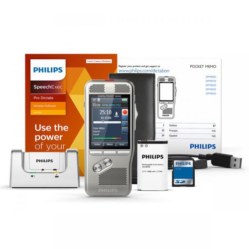 Philips DPM8200 Pocket Memo with SpeechExec Pro Dictate 11