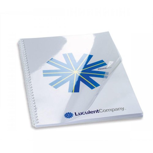 HiClear™ Covers are made from durable, crystal clear PVC, adding a premium finishing touch to any document. The title page display makes a striking impact while the contents enjoy the highest quality protection.Size - A4 clear200 micronPack size - 100