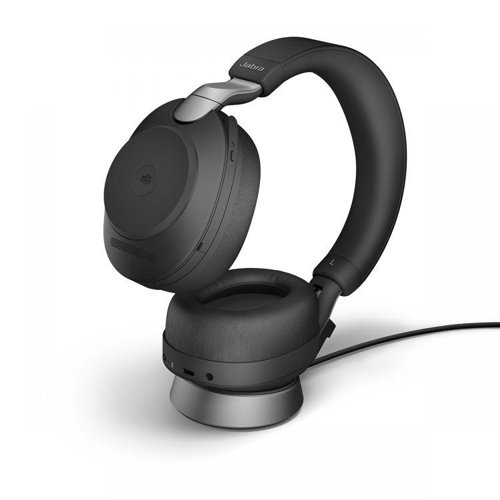 Jabra Evolve2 85 USB-A UC Stereo Headset and Charging Stand