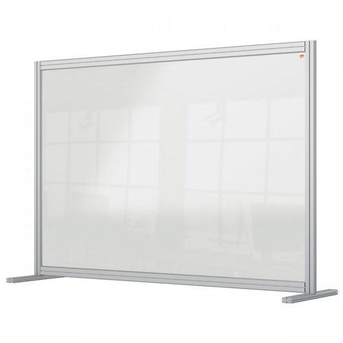 Nobo 1915490 Premium Plus Desk Divider 1400x1000mm Acrylic