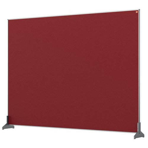 Nobo 1915510 Red Impression Pro Desk Divider 1400x1000mm | 31146J | ACCO Brands