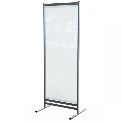31192J - Nobo 1915552 Premium Plus Clear PVC Free Standing Protective Room Divider Screen 780x2060mm