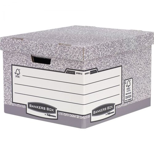 Bankers Box FSC System Large Heavy Duty Storage Box Pack of 10