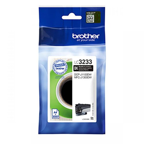 31226J - Brother LC3233BK Black Ink Cartridge 3000 Pages