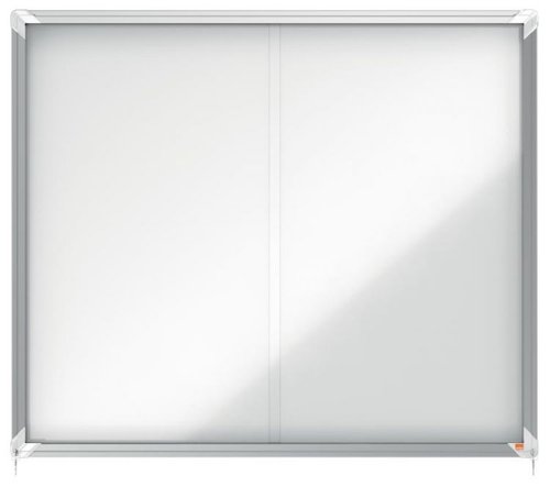 Nobo 1902609 Premium Plus Magnetic Lockable Notice Board 15xA4