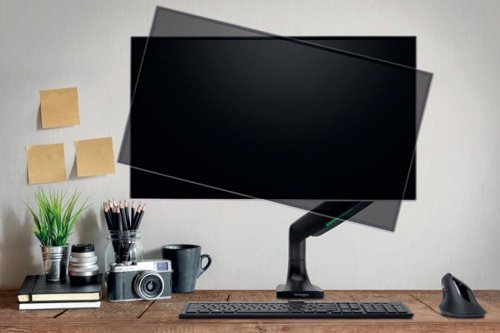 Kensington K59600WW SmartFit One-Touch Height Adjustable Single Monitor Arm
