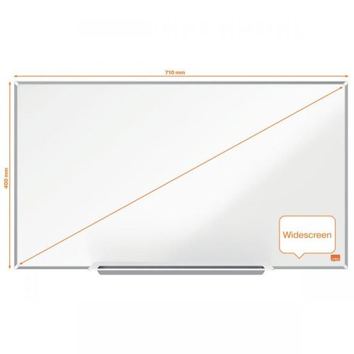 Nobo Impression Pro 710x400mm Widescreen Nano Clean Magnetic Whiteboard