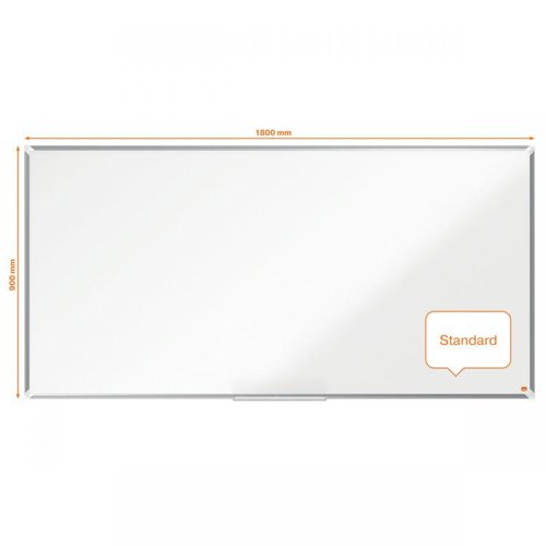 Nobo Premium Plus Steel Magnetic Whiteboard 1800x900mm