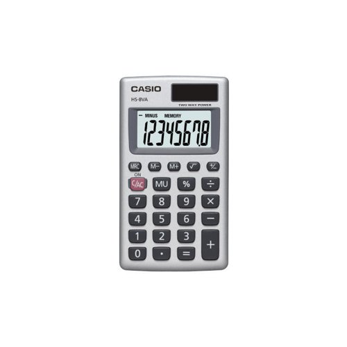 Casio HS-8VA 8 Digit Handheld Calculator