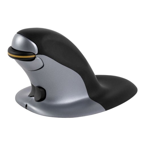 Fellowes 9894501 Large Penguin Ambidextrous Vertical Mouse - Wireless