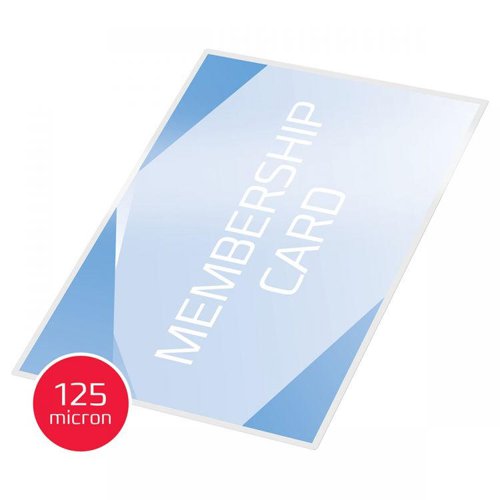 A7 size laminating pouches specifically designed for a range of applications including visitor cards, licence cards and publicity material.Pouch Size: 75x105mm.125 Micron Gloss.Pack size: 100.