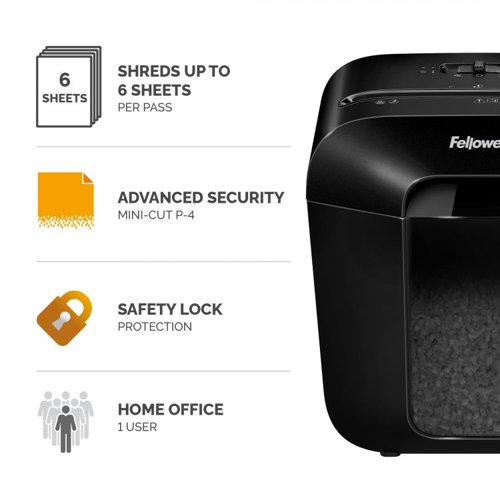 Fellowes Powershred LX25M Mini Cut Shredder