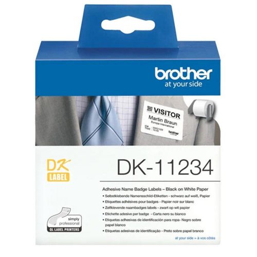 Brother DK11234 Visitor Badge Label Roll