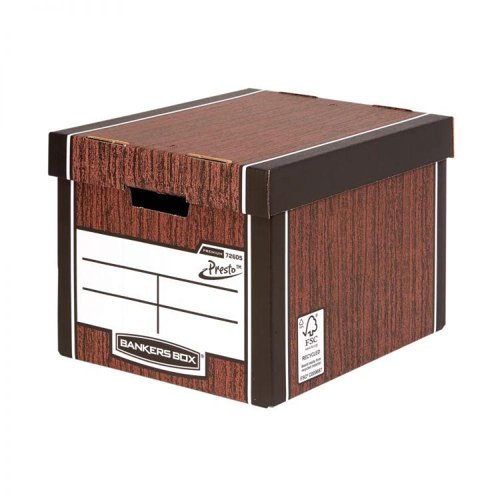 Bankers Box Premium Tall Box Woodgrain Pack of 10