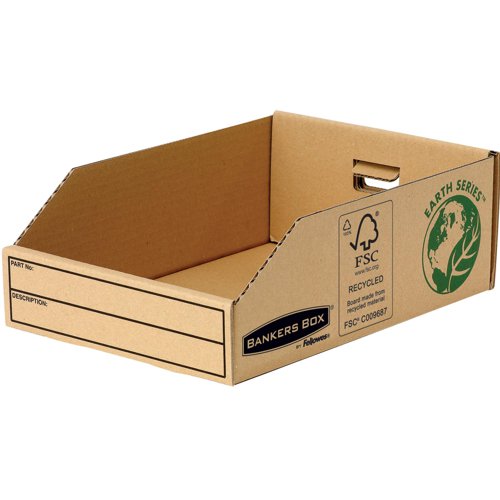Bankers Box Earth Parts Bin 200 mm Pack of 50 | 32859J | Fellowes