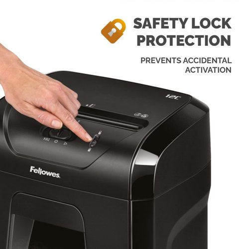 Fellowes Powershred 12C Cross Cut Shredder Personal Shredders 32871J Active Group  | Business Supplies. Workwear. Furniture. Promotional Merchandise. Business Technology