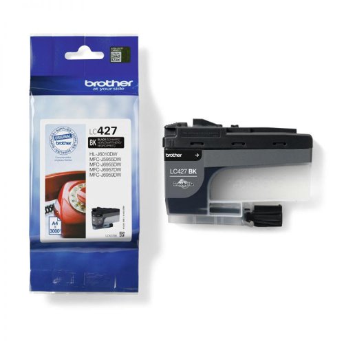 Brother LC427BK Black 3000 Page Ink Cartridge