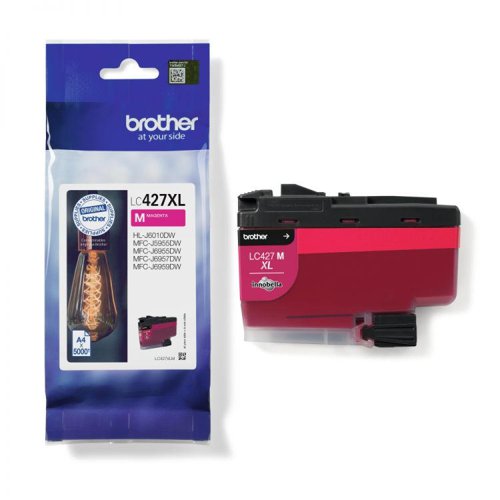 Brother LC427XLM 5000 Page High Yield Magenta Ink Cartridge