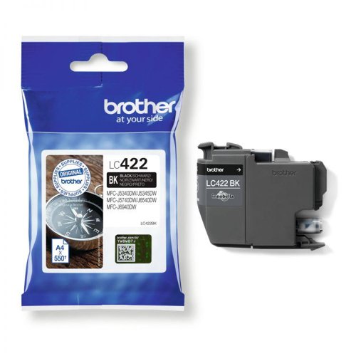 Brother LC422BK 550 Page Black Ink Cartridge