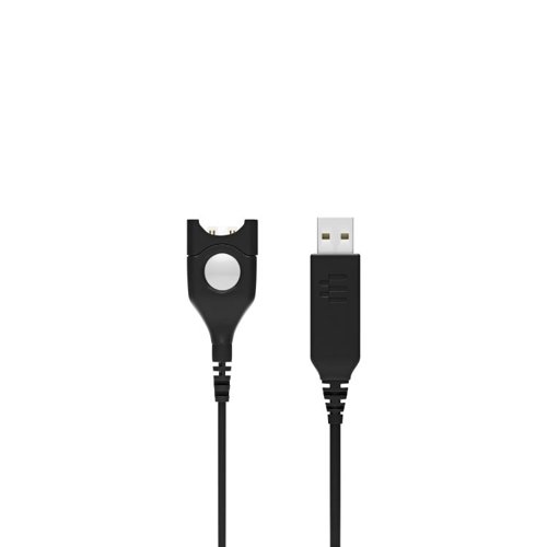 The USB-ED 01 is a Sennheiser sound card cable which allows you to connect a Sennheiser Easy Disconnect headset to a PC.The cable contains a standard mono sound card, and it works with any wired Easy Disconnect headset from EPOS Sennheiser.