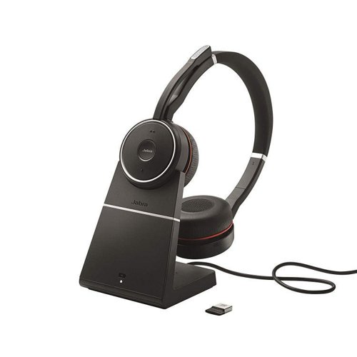 Jabra Evolve 75 SE UC Bluetooth wireless Stereo headset with Stand