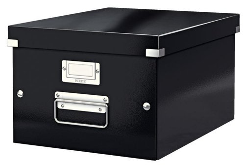 Leitz 60440095 Click and Store WOW Medium Storage Box Black