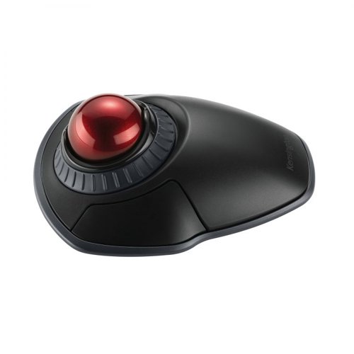 33295J | The Kensington trackball legacy continues with the Orbit® Wireless Trackball with Scroll Ring.This trackball features a patented scroll ring that allows you to scroll up and down pages with ease, customisable buttons, dual wireless connectivity (2.4 GHz, Bluetooth 3.0 and LE) with 128-bit AES government-grade encryption security, four DPI settings (400, 800, 1,200, or 1,600) to easily adjust the cursor speed to fit your needs, a detachable wrist rest, ambidextrous design and plug-and-play ease for Mac or PC.The scroll ring lets you spin the dial to move up and down web pages or documents with complete ease. And the 40mm ball’s hard surface is specially designed as a perfect sphere for precise tracking and control.Four DPI settings let you easily adjust the cursor speed to fit your needs by selecting the appropriate level (400, 800, 1,200 or 1,600) - lower DPI for precision editing, and higher DPI for word processing or casual browsing.Optical tracking technology delivers precise cursor movement for superior accuracy, so you can get where you want on the screen quickly with less hand movement, improving productivity and efficiency.A detachable wrist rest delivers soft cushioning to support the hand and wrist in ergonomic comfort for pain-free productivity during extended periods of activity on the computer.Mac and PC compatible.