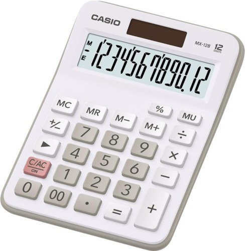 Casio MX-12B Desk Calculator White