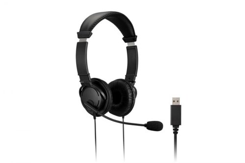 Kensington K33065WW USB-A Classic Stereo Headset with Mic and Volume Control