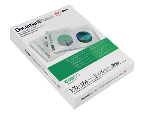 GBC 3740400 Document Pouch Gloss A4 75 micron Pack of 100