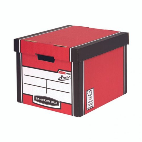 Bankers Box Premium Tall Box Red Pack of 5