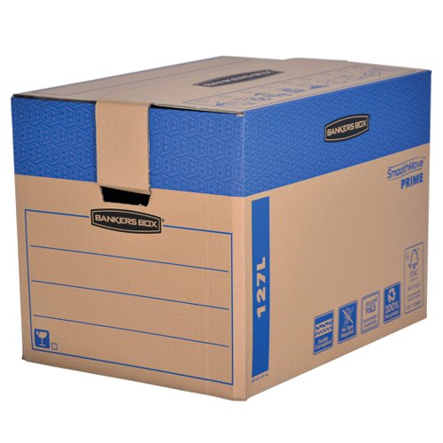 Bankers Box SmoothMove X-Large FastFold Moving Box Pack of 5