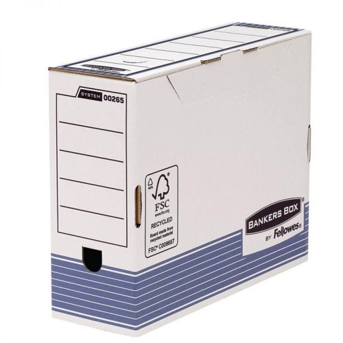 Bankers Box 100mm A4 Transfer File - Blue Pack of 10