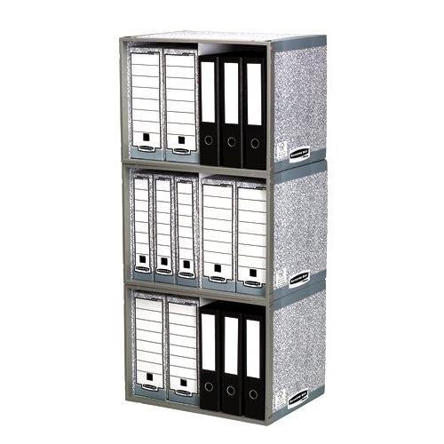 Bankers Box System Stax File Store - Grey Pack of 5