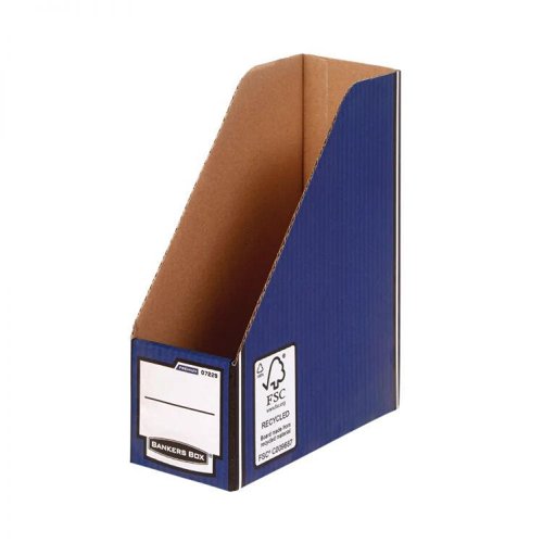 Bankers Box Magazine File Blue Pack of 5