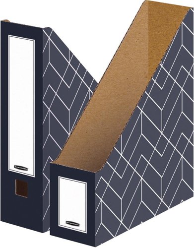 Bankers Box Decor Magazine File - Urban Midnight Blue Pack of 5