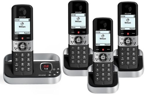 Alcatel F890 Quad DECT Call Block Telephone and Answer Machine | 33712J | Alcatel