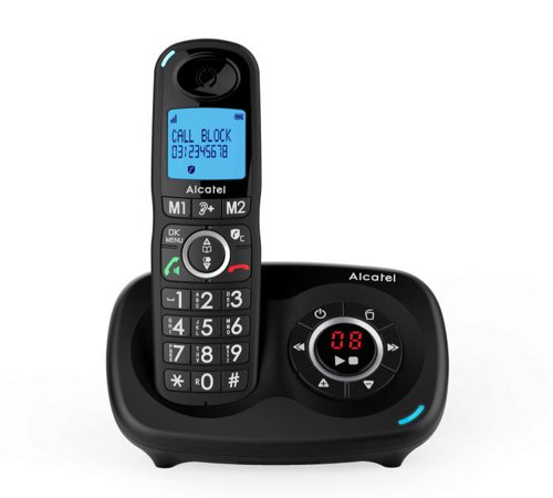33730J - Alcatel XL595B Voice Single DECT Call Block Telephone and Answer Machine