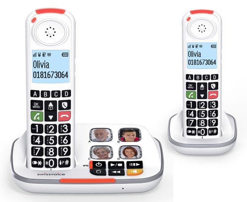 SwissVoice Xtra 2355 Twin DECT Telephone with Answer Machine