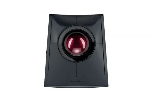 33885J | Professional reviewers and ergonomists agree that finger-operated trackballs are superior to thumb-based trackballs when it comes to precision and hand comfort. At the same time, professional users prefer the convenience of wireless controllers. Kensington has responded with its most advanced trackball yet - the SlimBlade™ Pro Trackball.Now you can enjoy the precision and ease of a finger-operated trackball that includes Bluetooth, 2.4GHz wireless and wired capabilities, together with unique dual-sensor ball-twist scrolling. All in a sleek design that saves valuable desk space and can be used with either hand. It’s the ultimate in accuracy, comfort and control.Windows and macOS Compatible