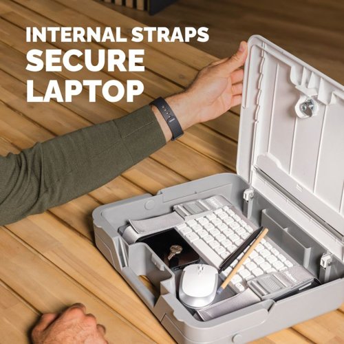 34080J | *** CLEARANCE ITEM - LIMITED STOCK AVAILABILITY AT THIS PRICE ***Elevate your work setup with Fellowes Breyta laptop stand carry case. Seamlessly combining a storage/carry case and a laptop riser, this innovative 2-in-1 design adapts to your on-the-go work needs.Experience ergonomic perfection with five adjustable height settings, tailoring your laptop's position for optimal viewing comfort and reducing strain during your workday. Its portable design simplifies setup, adjustment, and storage, catering to the ever-evolving demands of hybrid working.The built-in handle and optional carry strap ensure effortless transportation. Choose between black or white to match your workspace's modern design aesthetics. Enhance your workspace with the Breyta laptop stand carry case – where comfort and style come together seamlessly to elevate your productivity and well-being.This product is built to last with a 5-year extended warranty, and access to the best customer service to help with any queries.