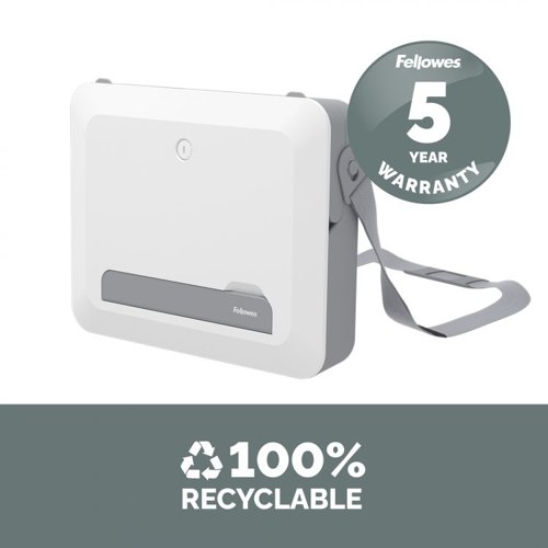 34080J | *** CLEARANCE ITEM - LIMITED STOCK AVAILABILITY AT THIS PRICE ***Elevate your work setup with Fellowes Breyta laptop stand carry case. Seamlessly combining a storage/carry case and a laptop riser, this innovative 2-in-1 design adapts to your on-the-go work needs.Experience ergonomic perfection with five adjustable height settings, tailoring your laptop's position for optimal viewing comfort and reducing strain during your workday. Its portable design simplifies setup, adjustment, and storage, catering to the ever-evolving demands of hybrid working.The built-in handle and optional carry strap ensure effortless transportation. Choose between black or white to match your workspace's modern design aesthetics. Enhance your workspace with the Breyta laptop stand carry case – where comfort and style come together seamlessly to elevate your productivity and well-being.This product is built to last with a 5-year extended warranty, and access to the best customer service to help with any queries.