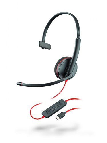 HP Poly Blackwire C3210 USB-C Monaural Headset