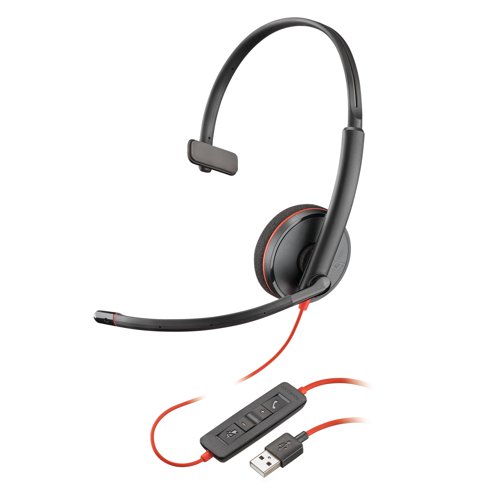 HP Poly Blackwire C3210 USB-A Monaural Headset 34186J