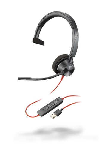 HP Poly Blackwire 3310 USB-A UC Monaural Headset 34216J