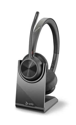 HP Poly Voyager 4320 UC USB-C Wireless Stereo Headset & Stand