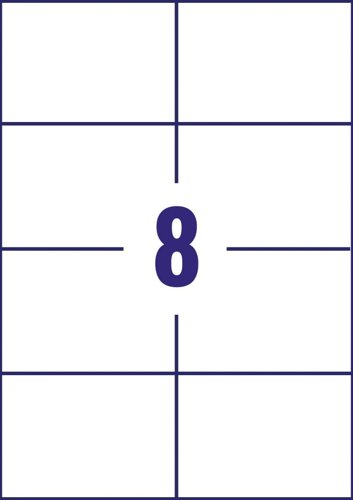 Avery 3427 Multipurpose Labels 100 sheets - 8 Labels per Sheet