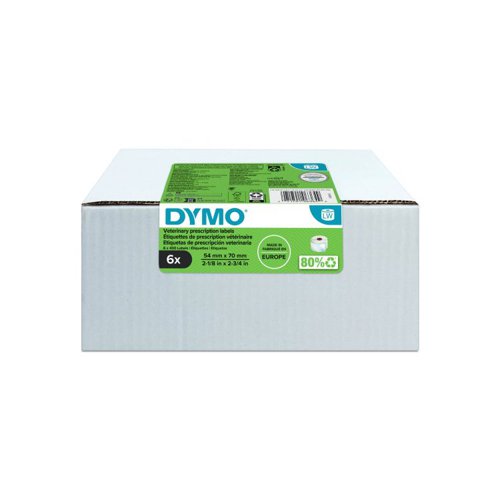 Dymo 2187328 LabelWriter Veterinary Prescription Labels 54 x 70mm